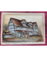Arthur Osborne Ivorex Shakespeare&#39;s House Stratford On Avon Wall Decor  ... - £17.07 GBP