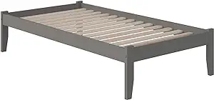 Atlantic Furniture Concord Platform Bed with Open Foot Board, Twin XL, Grey - $377.99