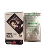 Fujifilm Instax Mini Instant Black Film, 10 Sheets New Open Package Exp ... - £11.67 GBP