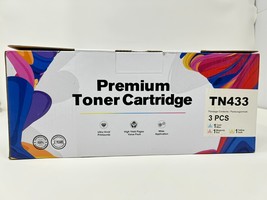 E-Z Ink High Yield Toner Cartridge for Brother TN-433 TN433 TN433bk TN431 3 Pack - £27.74 GBP