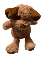 Animal Adventure Tan PUPPY DOG Floppy Plush Brown Nose 2014 Stuffed Shaggy Beige - £14.20 GBP
