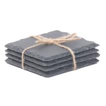 Drinks Square Slate Coaster Set 4 - £13.54 GBP