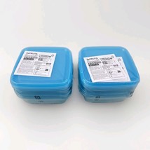 (Lot of 2) IKEA PRUTA Food Container With Lid Blue 3 Pack 0.6 l 20 Oz New - $19.55