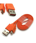 Micro USB Fast Charge Flat orange Cable Cord for JBL Charge 3+ Flip 4 Sp... - £5.43 GBP