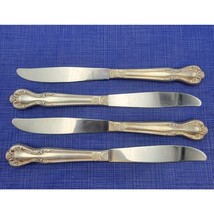 Rogers Brothers Daybreak Elegant Lady 4 Dinner Knives Reinforced Plate IS  - $366.58 MXN