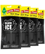 LITTLE TREES Car Air Freshener | Vent Wrap Black Ice, 16 Air Fresheners - $18.06 CAD