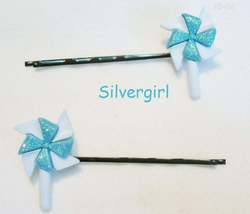 MORE FUN Hand Created Hair Bobby Pins Colorful  - £4.16 GBP