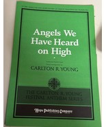 1989  &quot;Angels We Have Heard on High&quot; sheet Music by Carlton R. Young SAB - $13.56 CAD