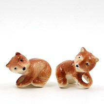 Vintage Salt Pepper Shakers Bears playing - £11.13 GBP