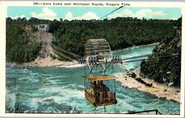 Aero Cable over Whirlpool Rapids Niagara Falls New York Postcard - £5.38 GBP