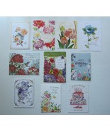 Happy Birthday Floral Assorted Greeting Cards With Envelopes Lot of 10 S... - £9.59 GBP