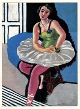 Matisse 1935 Matted Litho Print Dancer w/COA. Exclusive Henri Matisse Rare Art - £192.96 GBP