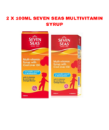 2 X 100ml Seven Seas Multivitamin Syrup With Cod Liver Oil Orange Flavor... - £36.26 GBP