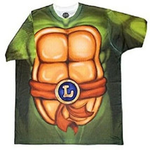 Tmnt Teenage Mutant Ninja Turtles Leonardo Subliminal Men Large Tee New - £14.92 GBP