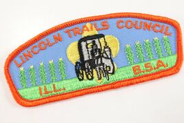 Vintage Lincoln Trails Council Illinois Twill Boy Scouts BSA Shoulder CS... - $174.17 MXN