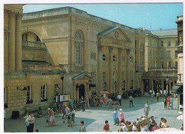 Postcard The Abbey Churchyard &amp; Pump Room Bath England UK - £2.32 GBP