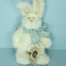 Boyds Easter Lil Petey Rabbit Ears Bend Blue White Easter 8&quot; Archive 198... - $29.69