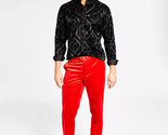 International Concepts Men&#39;s Velvet Pants in GOJI Berries Red-29/30 - $29.97