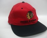 Chicago Blackhawks NHL Hockey Hat Vintage Red Black Snapback Baseball Cap - £15.84 GBP