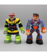 Lot of 2 Billy Blazes &amp; Perry Chute 2002 Mattel Rescue Heroes 6&quot; Action ... - £15.63 GBP