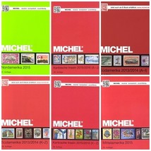 6 Michel Stamp Catalogues-AMERICA 2014-2016 - £6.30 GBP