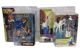 McFarlane Toys AC/DC ANGUS YOUNG and JIMI HENDRIX Action Figures 2001 Sp... - $321.75