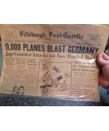 February 23 1945 Pittsburgh Post Gazette Newspaper Germany Japanese Counter - $67.65 CAD