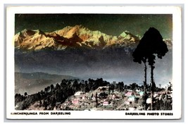 RPPC Kangchenjunga Mountain Peak From Darjeeling India Postcard Y17 - £16.24 GBP