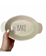 Rae Dunn Bake Small Oval Baking Dish Artisan Collection Ceramic Bakeware - £10.89 GBP