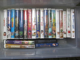 19 DISNEY VHS 3 non Disney Toy Story Fantasia Tarzan Oliver Tramp Wonka Prince - £14.95 GBP