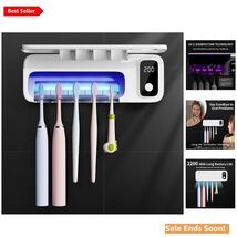 UV Toothbrush Sanitizer Holder with 5 Slots - Convenient and Rechargeable - $50.44