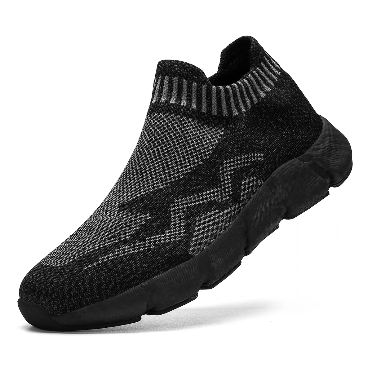 L shoes men slip on sock sneakers breathable light leisue walking jogging running tenis thumb200