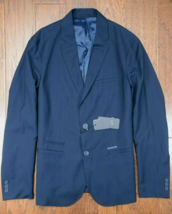 Armani Exchange A|X $220 Men&#39;s Navy Blue Polyester Sport Coat Blazer 40 - $76.98