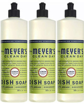 Mrs. Meyer&#39;s Clean Day Liquid Dish Soap, Lemon Verbena, 16 fl.oz. (Pack Of 3) - £20.77 GBP