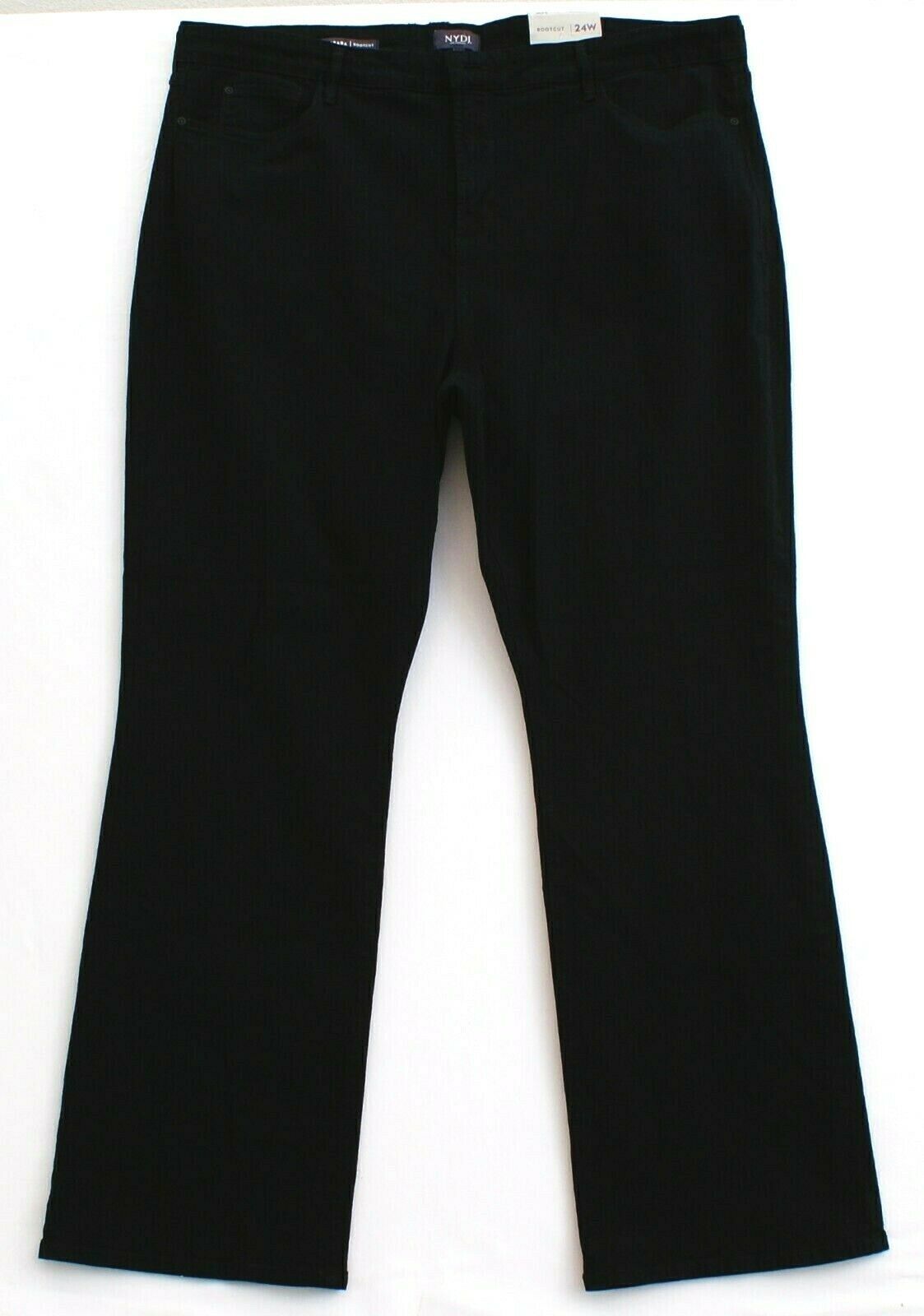 Primary image for NYDJ Premium Denim Black Lift X Tuck Barbara Bootcut Jeans Women's NWT