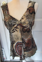 American City Wear multi color sleeveless Stretch Top size M - $7.99