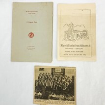 Vtg 1940&#39;s Transylvania College A Cappella Choir Program First Christian Church - £15.20 GBP