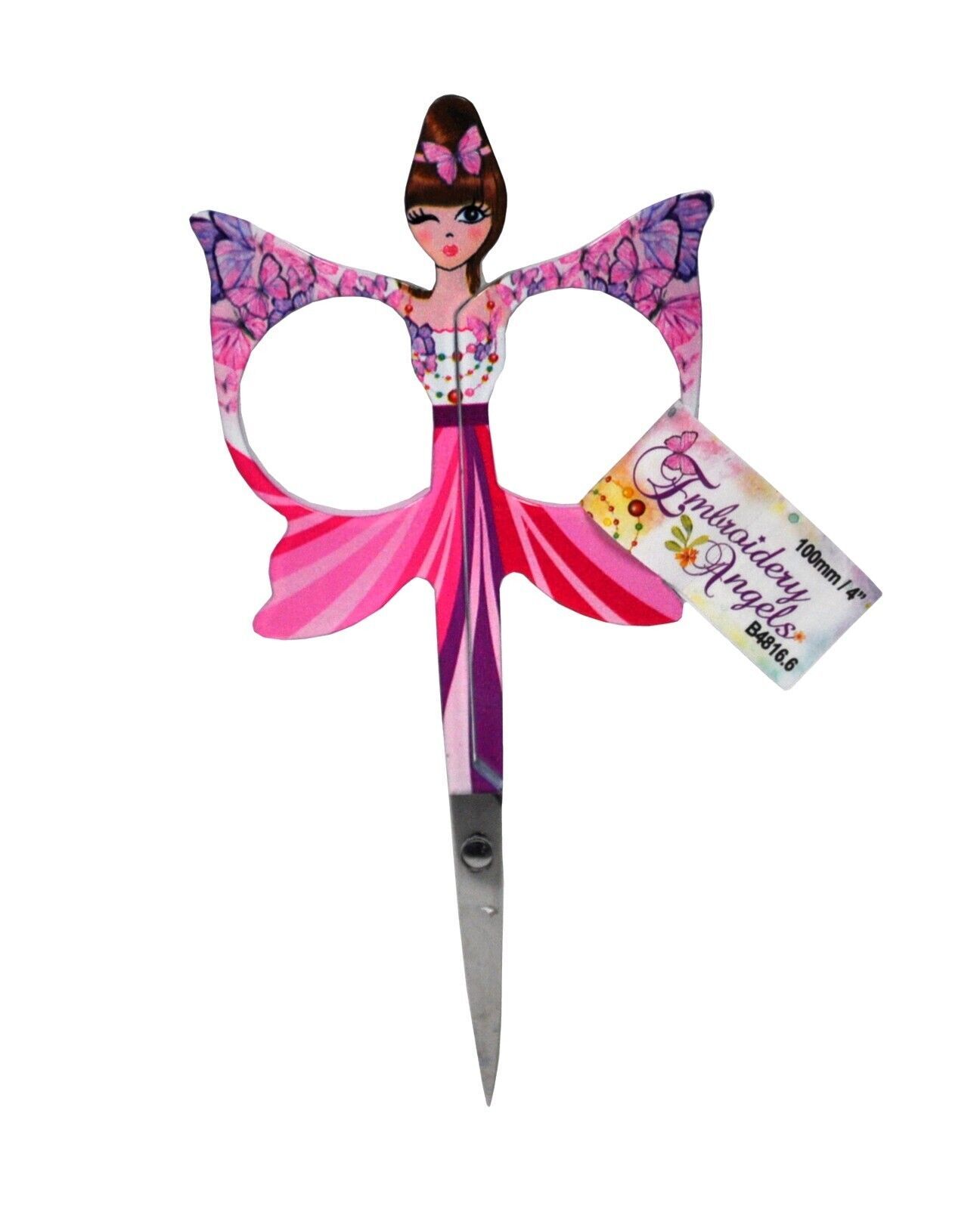 Embroidery Angels 4 Inch Scissors Pink - $4.95