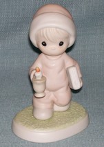 Precious Moments- NOW I LAY ME DOWN TO SLEEP- # 522058 Boy w/Book 1994- ... - $94.23 MXN