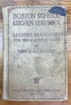 Boston School Kitchen Textbook~1913 Antique Hardcover~Acceptable - £10.54 GBP