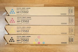 NEW Genuine Ricoh 841754,53,52,51 CMYK Toner Set for MPC4502 C4502A C5502 - $232.65