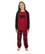 Eddie Bauer Girls Boys Pajamas Red Multicolor Top Pants Christmas Family - $700.68 MXN