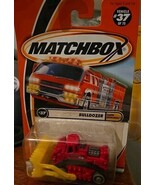 Matchbox Earth Crunchers (2000) Red Bulldozer Construction Toy #37/75 New - €4,18 EUR