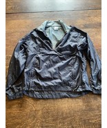 Womens Nike silver tag Black windbreaker jacket size small Nike Running ... - $17.81