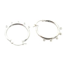 St Silver Hoops for Chandelier Earrings 5 Rings 25mm - £11.04 GBP