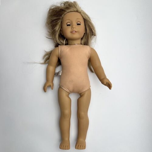 American Girl Doll Brown Hair Brown Eyes No Clothes Doll Only 2014 - $43.27
