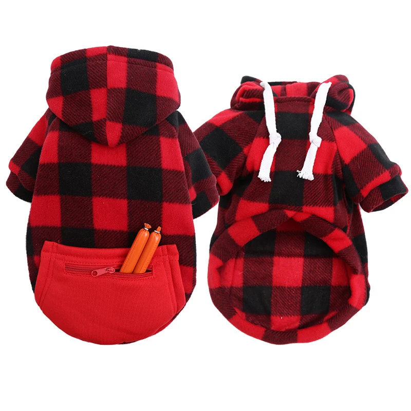 Winter Warm Pet Dog Clothes Soft  Dog Hoodies Outfit For Small Dogs Chihuahua Pu - £63.40 GBP