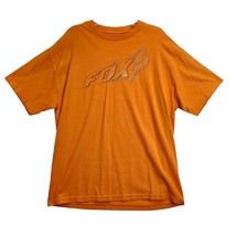 Fox Shirt Mens XL Orange Blue Logo Motocross Racing Casual T Shirt 100% ... - £10.24 GBP