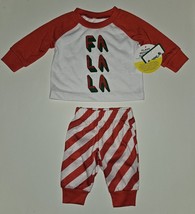 NEW FaLaLa Christmas 2-Piece Pajama Set Top Pants Baby Newborn NB Hope &amp;... - £14.20 GBP