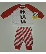 NEW FaLaLa Christmas 2-Piece Pajama Set Top Pants Baby Newborn NB Hope &amp;... - £14.08 GBP